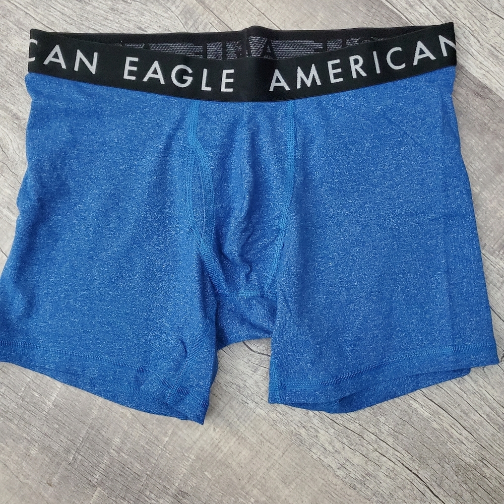 American Eagle Outfitters Men’s Blue Stretch Boxer Briefs